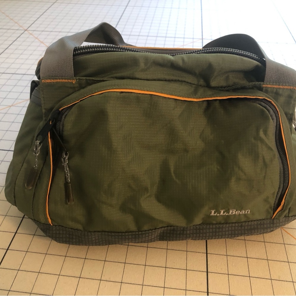 L.L. Bean Olive and Charcoal Toiletry Bag